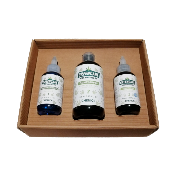 Greencare zestaw · fluid, szampon, emulsja 100 ml